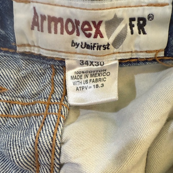 Men's Armorex FR by Unifirst blue jeans Size 34 x 30 - Picture 10 of 11